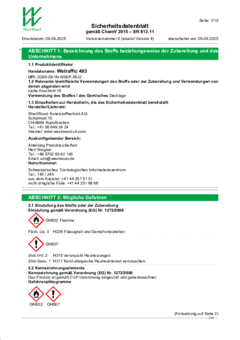 WeTraffic 493 Sicherheitsdatenblatt