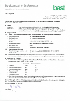 WeTraffic 497 bast Zertifikat