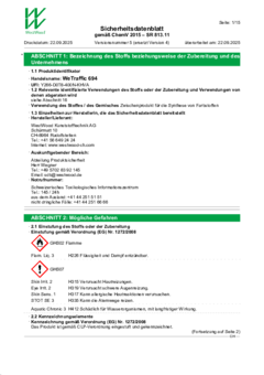 WeTraffic 694 Sicherheitsdatenblatt